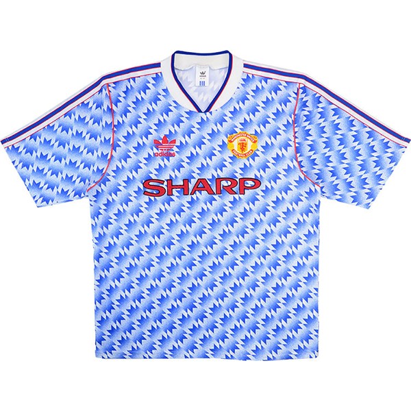 Camiseta Manchester United Segunda equipo Retro 1990 1992 Azul